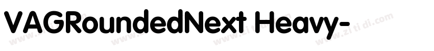 VAGRoundedNext Heavy字体转换